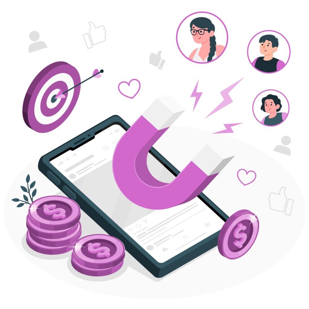 A imagem mostra um exemplo de uma representação do remarketing